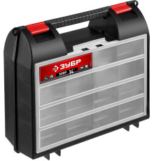 ЗУБР ЭЛОР-14, 360 х 323 х 145 мм, (14″), пластиковый ящик для инструментов, Профессионал (38035-14)