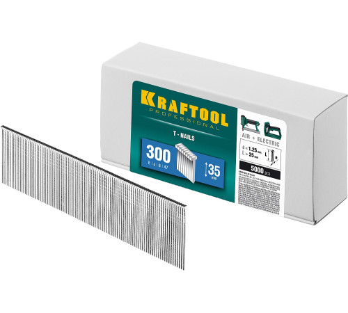 KRAFTOOL тип 18GA (47/300/F) 35 мм, 5000 шт, гвозди для нейлера (31785-35) купить  в Сочи