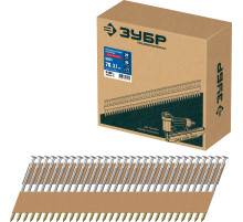ЗУБР SN21 70 х 3.1 мм, реечные гвозди рифленые оцинкованные, 2400 шт (305396-70)