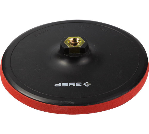 ЗУБР М14, d 180 мм, пластиковая, мягкая опорная тарелка на липучке для УШМ, Профессионал (35782-180) купить  в Сочи