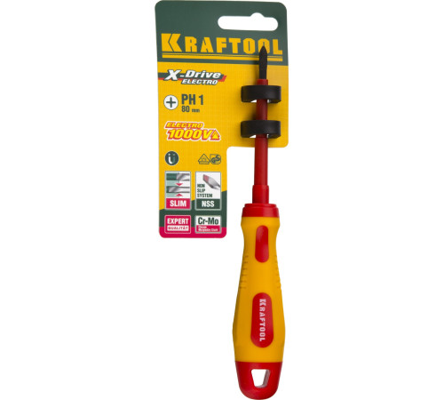 KRAFTOOL PH1 х 80 мм, высоковольтная отвертка (250084-1-080) купить в Сочи KRAFTOOL PH1 х 80 мм, высоковольтная отвертка (250084-1-080) купить в Сочи