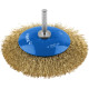 ЗУБР 100 мм, витая латунированная, стальная 0.3 мм, коническая щетка для дрели, Профессионал (35233-100) купить  в Сочи