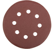 Круг шлифовальный универсальный STAYER ″MASTER″ из абразивной бумаги на велкро основе, 8 отверстий, Р180, 125мм, 5шт