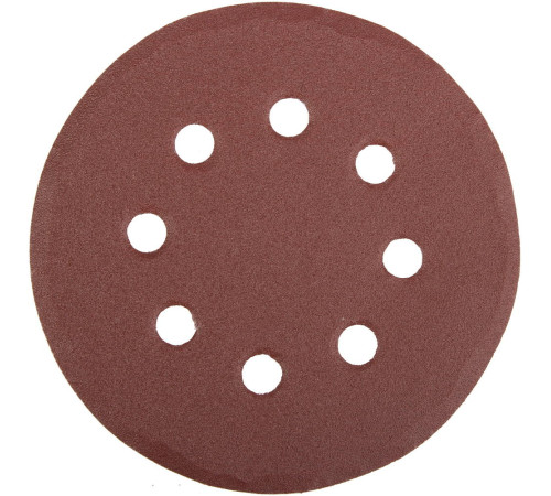Круг шлифовальный универсальный STAYER ″MASTER″ из абразивной бумаги на велкро основе, 8 отверстий, Р180, 125мм, 5шт купить  в Сочи