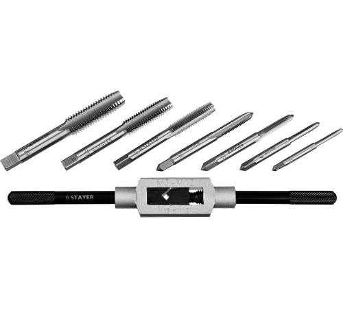 STAYER MaXCut, 8 предметов, инструментальная сталь, набор метчиков (28016-H8) купить  в Сочи