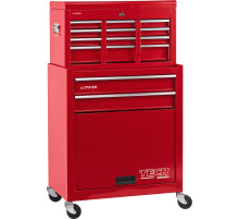 STAYER 616 х 330 х 742 мм, комбо, инструментальная тележка с 2 полками + ящик с 7 полками (38909-K)
