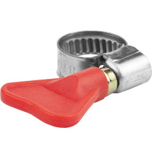 ЗУБР Бабочка, 8 - 14 мм, накатная лента 9 мм, 2 шт, нержавеющий хомут, Профессионал (37835-08-14)