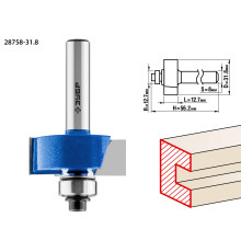 ЗУБР 31.8 x 12.7 мм, хвостовик 8 мм, фреза фальцевая, Профессионал (28758-31.8)