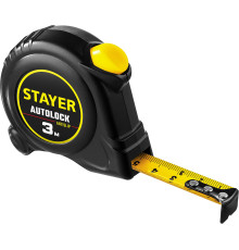 STAYER AutoLock, 3 м х 16 мм, рулетка с автостопом (2-34126-03-16)