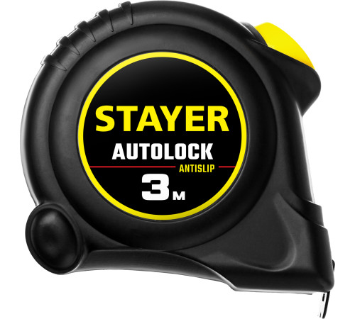STAYER AutoLock, 3 м х 16 мм, рулетка с автостопом (2-34126-03-16) купить  в Сочи