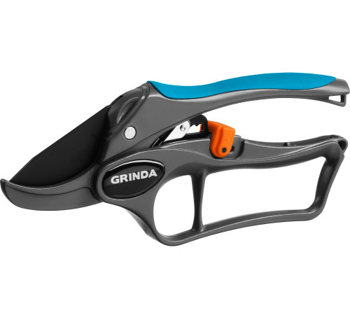 GRINDA P-33, 200 мм, закаленная сталь, с храповым механизмом, алюминиевые рукоятки с эфесом, контактный секатор, PROLine (423433) купить  в Сочи