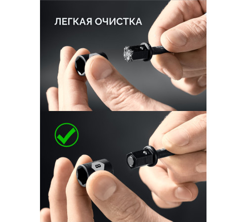 KRAFTOOL CLEAN “Nut driver”, 8 мм, бита с торцовой головкой (26371-08) купить  в Сочи