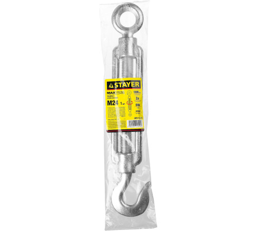 STAYER DIN 1480, М24, 1 шт, талреп крюк-кольцо (30515-24) купить  в Сочи