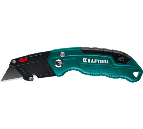 KRAFTOOL Helfer, компактный складной нож с трапециевидным лезвием, тип А24 (09242) купить  в Сочи