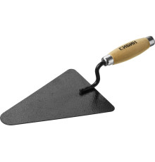 СИБИН 195 х 135 мм, деревянная ручка, кельма бетонщика (0820-2)