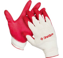 ЗУБР УНИВЕРСАЛ, L-XL, х/б перчатки с нитриловым обливом, маслобензостойкие, 13 класс (11458-XL)