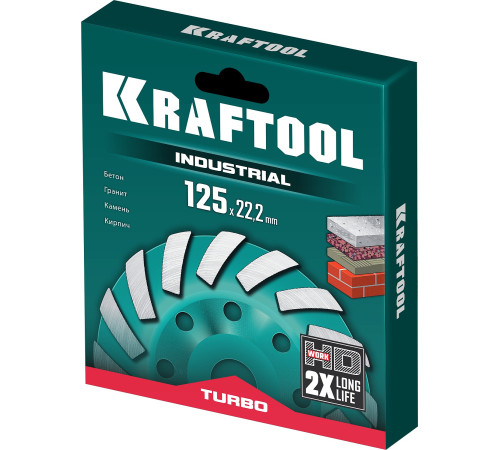 KRAFTOOL Turbo ᴓ125 мм алмазная чашка, INDUSTRIAL (33368-125) купить в Сочи KRAFTOOL Turbo ᴓ125 мм алмазная чашка, INDUSTRIAL (33368-125) купить в Сочи