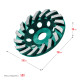 KRAFTOOL Turbo ᴓ125 мм алмазная чашка, INDUSTRIAL (33368-125) купить в Сочи