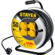 STAYER PRO-325, КГ, 3 х 2.5 мм2, 50 м, 4000 Вт, IP44, силовой удлинитель на стальной катушке (55076-50) купить в Сочи
