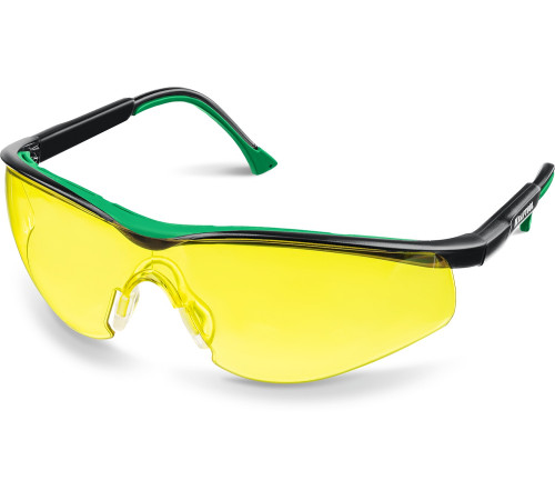 KRAFTOOL BASIC, открытого типа, жёлтые, стекло-моноблок с покрытием устойчивым к истиранию и запотеванию, защитные очки (110318) купить  в Сочи