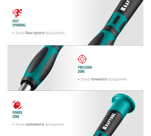KRAFTOOL Precision-51, 51 предм., для точных работ, отвертка (25691) купить  в Сочи