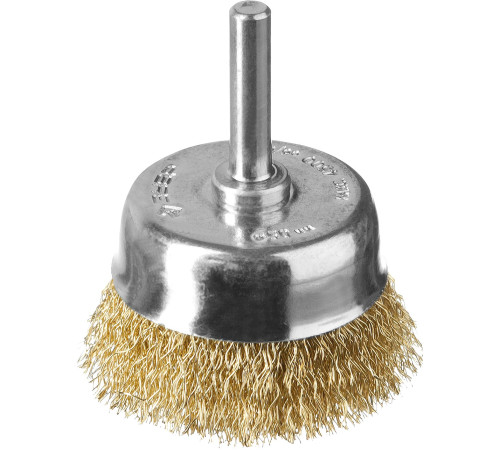 ЗУБР d 50 мм, витая латунированная, стальная 0.3 мм, чашечная щетка для дрели, Профессионал (3525-050) купить  в Сочи
