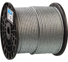 ЗУБР DIN 3055, свивка 6 x 7 + FC, 6 мм, L 120 м, стальной трос, Профессионал (4-304110-06)