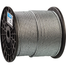 ЗУБР DIN 3055, свивка 6 x 7 + FC, 6 мм, L 120 м, стальной трос, Профессионал (4-304110-06)