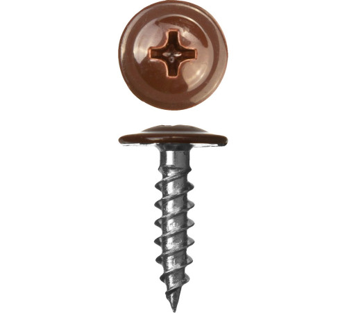 ЗУБР ПШМ 8017, 16 х 4.2 мм, шок.-коричн., 500 шт, саморез с пресс-шайбой (300191-42-016-8017) купить  в Сочи