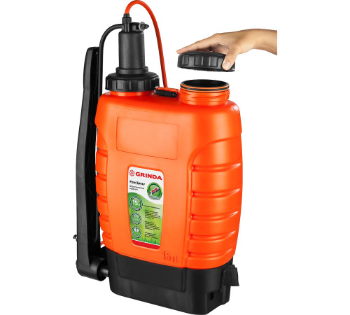 GRINDA KS-15, 15 л, с телескопическим удлинителем, ранцевый опрыскиватель (425216) купить  в Сочи