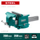 KRAFTOOL STEEL, 250 мм, стальные слесарные тиски (32701-250) купить в Сочи