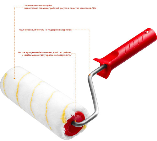 MIRAX POLYTEX PRO, 48 х 180 мм, бюгель 8 мм, ворс 12 мм, полиакрил/полиэстер, все виды ЛКМ, малярный валик (03816-18) купить в Сочи MIRAX POLYTEX PRO, 48 х 180 мм, бюгель 8 мм, ворс 12 мм, полиакрил/полиэстер, все виды ЛКМ, малярный валик (03816-18) купить в Сочи