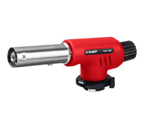 ЗУБР ГМ-150, 1300°C, газовая горелка с пьезоподжигом на баллон с цанговым соединением (55554) купить  в Сочи