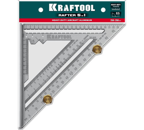 KRAFTOOL 250 мм, 5-в-1, Высокоточный кровельный угольник (3441-25) купить  в Сочи