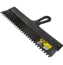 STAYER PROFlat, 450 мм, зуб 8 х 8 мм, пластиковая ручка, зубчатый, нержавеющий фасадный шпатель, Professional (1009-45-08)