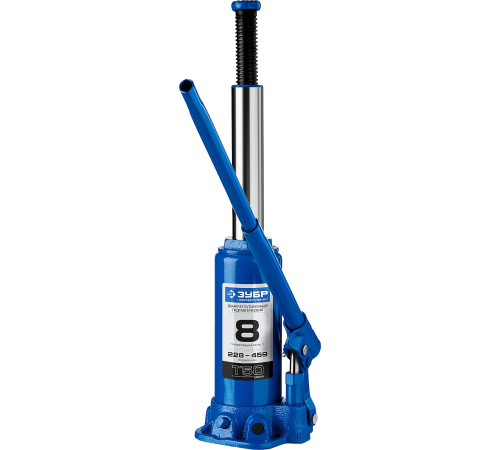 ЗУБР 8 т, 228 - 459 мм, бутылочный гидравлический домкрат, Профессионал (43060-8) купить  в Сочи