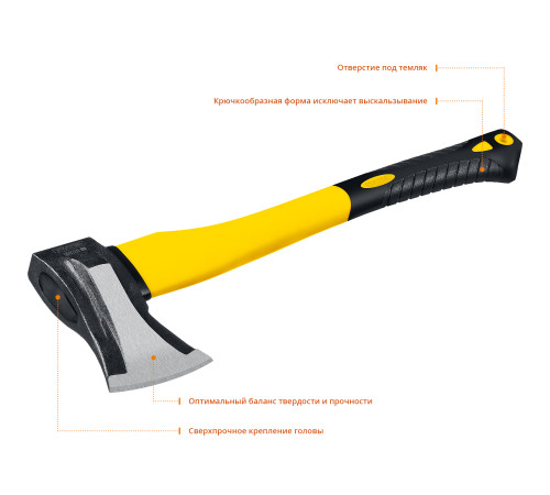 STAYER FIBERGLASS, 1000/1500 г, 380 мм, кованый топор-колун, Professional (20623-10) купить  в Сочи