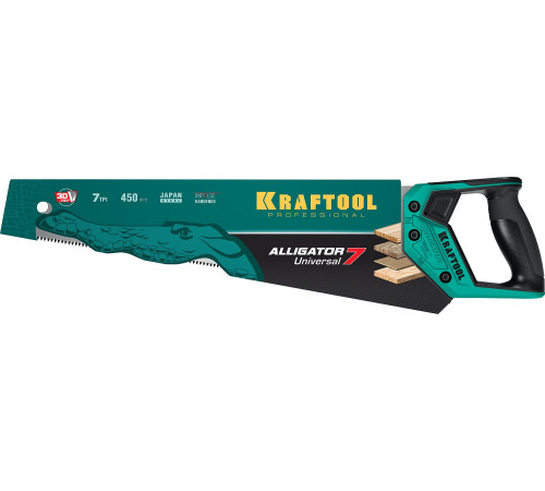 KRAFTOOL Alligator Universal 7, 450 мм, универсальная ножовка (15004-45) купить в Сочи KRAFTOOL Alligator Universal 7, 450 мм, универсальная ножовка (15004-45) купить в Сочи