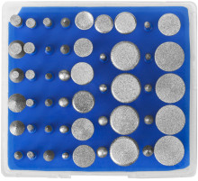 ЗУБР 50 шт, хвостовик d 3 мм, Р 180, набор алмазных мини-насадок для гравера, Профессионал (33383-H50)