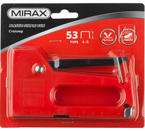 MIRAX PL-53, тип 53 (A/10/JT21) 23GA (4 - 8 мм), пластиковый степлер (3142) купить в Сочи MIRAX PL-53, тип 53 (A/10/JT21) 23GA (4 - 8 мм), пластиковый степлер (3142) купить в Сочи