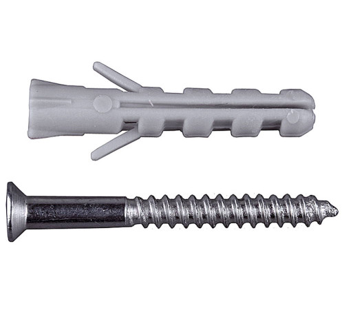 ЗУБР 6 х 25 мм / 4 х 30 мм + 8 х 40 мм / 5 х 45 мм, 10 шт, набор дюбелей с шурупами (3066-Н) купить  в Сочи