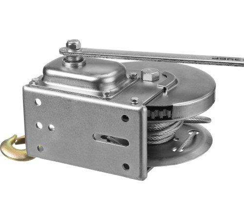 ЗУБР 0.9 т, 8 м, ручная барабанная подъемная тросовая лебедка, Профессионал (43117-0.9) купить  в Сочи