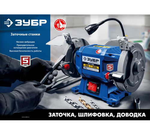 ЗУБР d 200, 500 Вт, заточной станок, Профессионал (ПСТ-200) купить  в Сочи