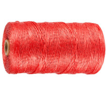 STAYER d 1.5 мм, 500 м, 800 текс, 32 кгс, красный, полипропиленовый шпагат (50079-500)