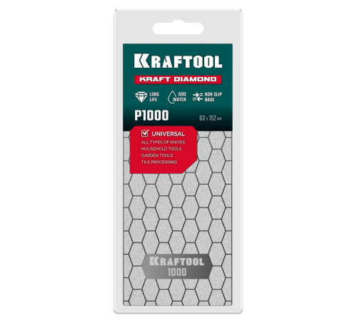 KRAFTOOL DIAMOND 63 х 152 мм, Р1000, пластина алмазная заточная (35710-1000) купить  в Сочи KRAFTOOL DIAMOND 63 х 152 мм, Р1000, пластина алмазная заточная (35710-1000) купить  в Сочи