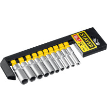 STAYER RSS 10SD, 10 предм., (1/4″), набор торцовых головок (27759-H10)