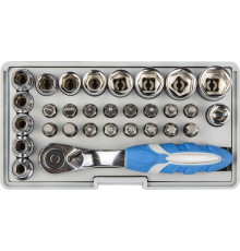 ЗУБР 31 шт, набор: трещотка, биты и торцовые головки (26054-H31)