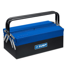 ЗУБР ЯРУС-3/17, 430 х 210 х 155 мм, (17″), Металлический раздвижной ящик для инструментов, Профессионал (38355-17)