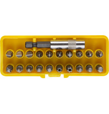 STAYER 21 шт, с магнитным адаптером, набор бит (2-26087-H21)