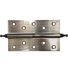 ЗУБР 125 х 75 х 2.5 мм, разъемная, левая, цвет старая латунь (AB), 2 шт, карточная петля (37605-125-5L)